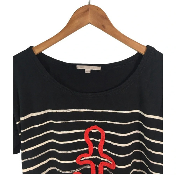 WS377 Gap Nautical Striped Anchor Beach Top M - Picture 4 of 5